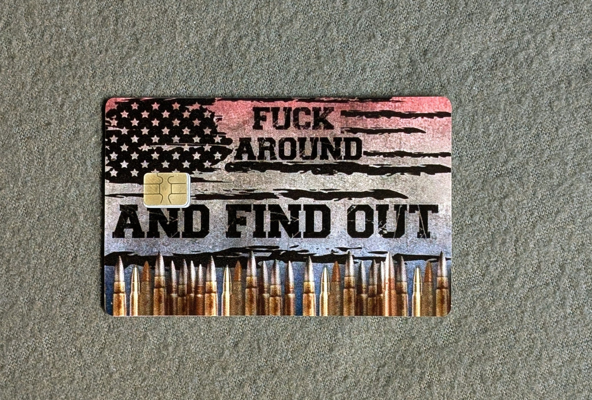 F.A.F.O. Card Protector Sticker, Overlay, Decorative Only