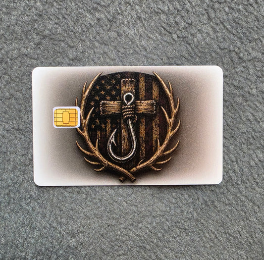 Outdoor American Card Protector Sticker, Overlay, Decorative Only