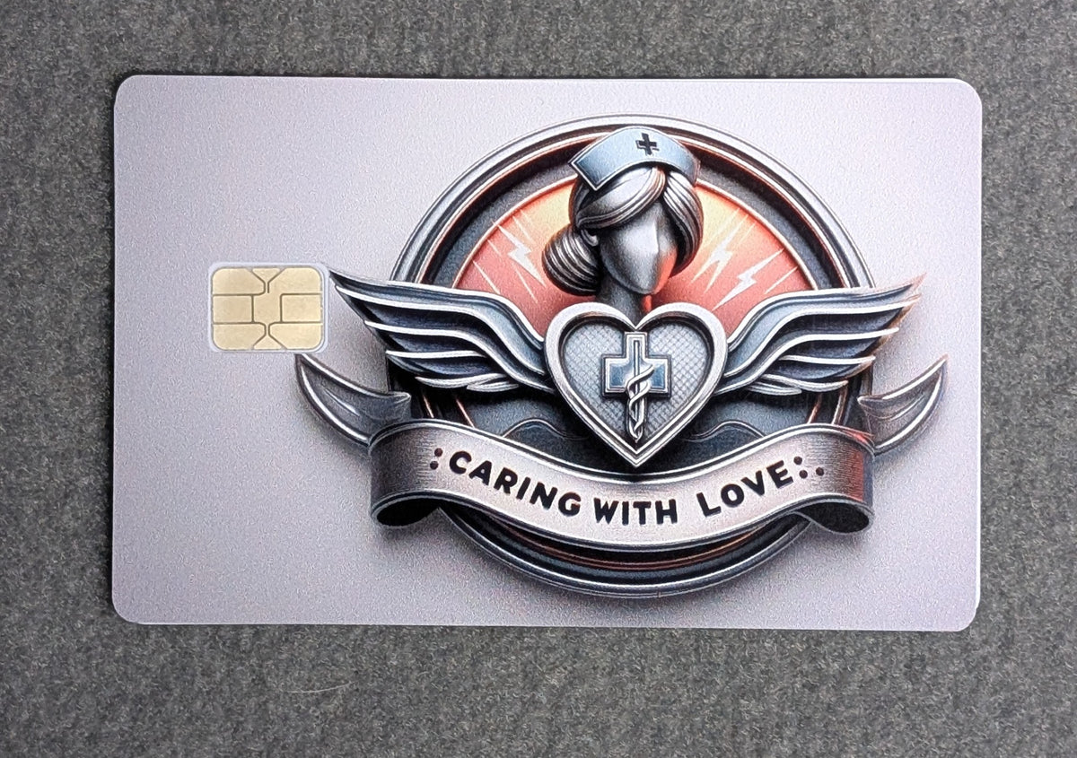 Nurse Card Protector Sticker, Overlay, Decorative Only