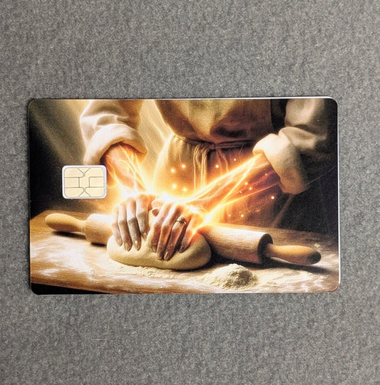 Baker Card Protector Sticker, Overlay, Decorative Only