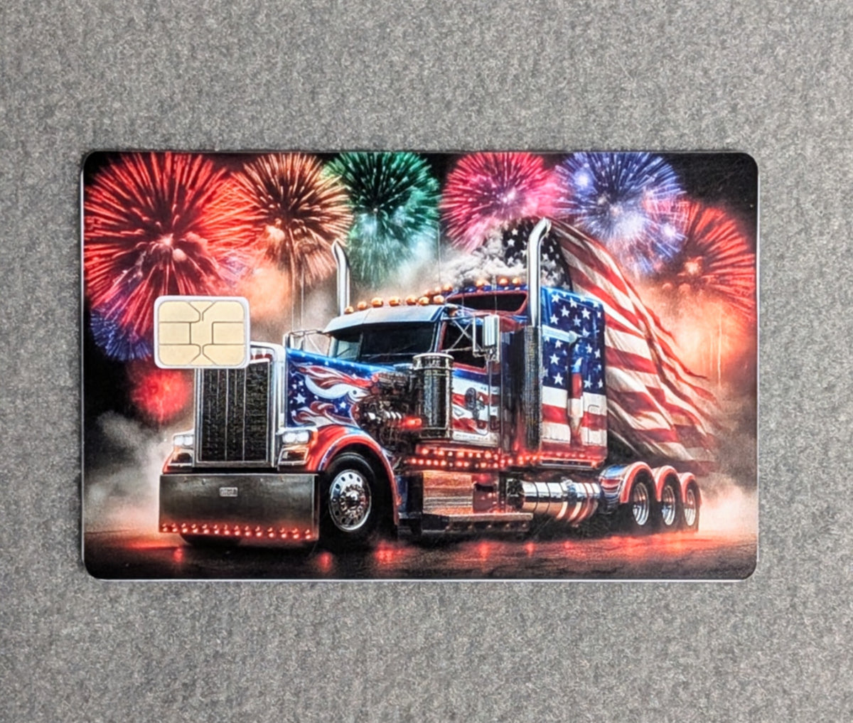 American Cruzin Card Protector Sticker, Overlay, Decorative Only