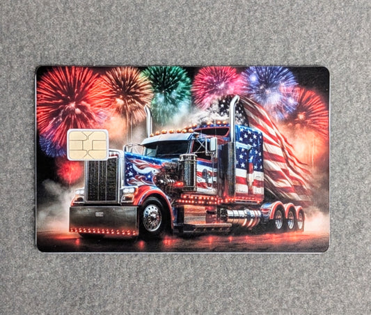 American Cruzin Card Protector Sticker, Overlay, Decorative Only