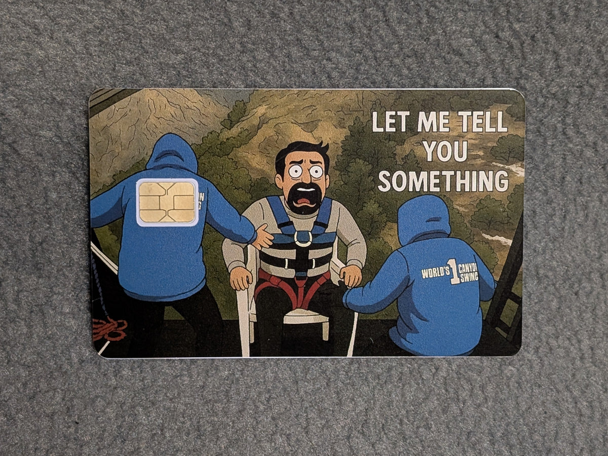 Let me tell you Something  Card Protector Sticker, Overlay, Decorative Only