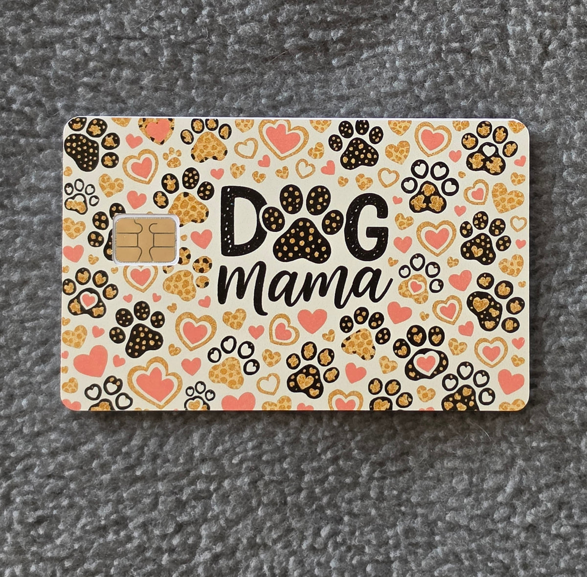 Puppy Love Dog MamaCard Protector Sticker, Overlay, Decorative Only