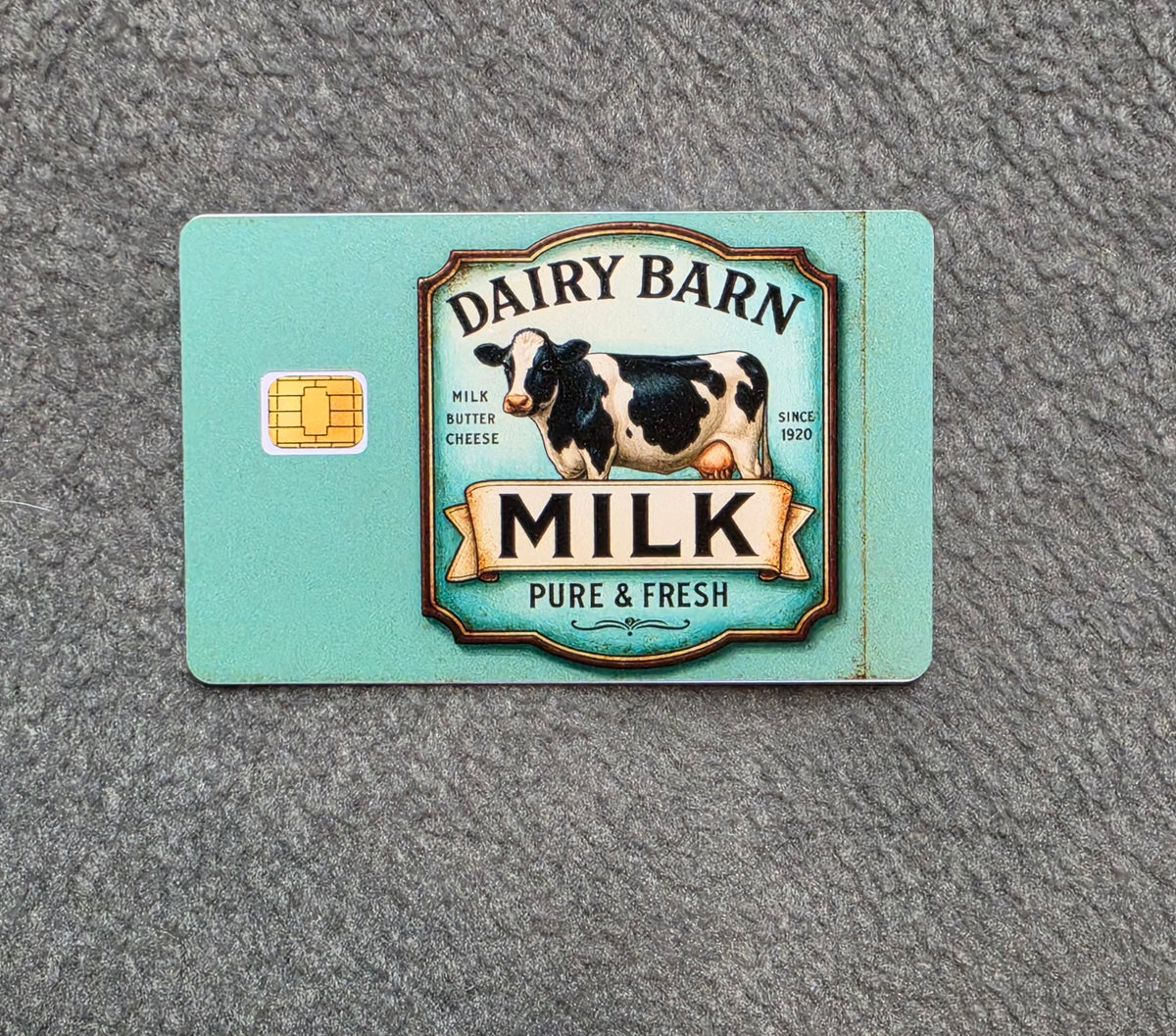 Dairy Milk Card Protector Sticker, Overlay, Decorative Only
