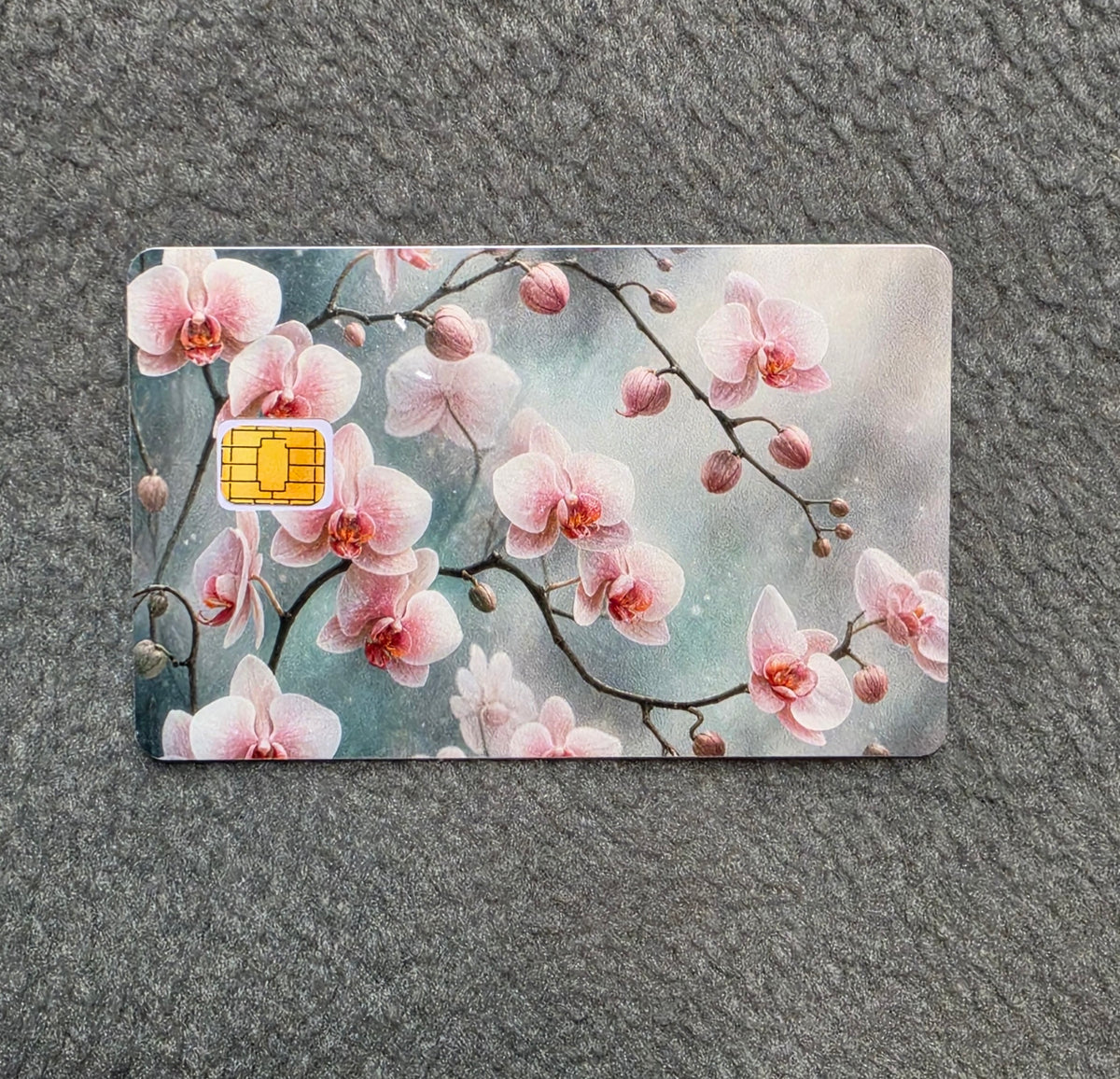 Spring Bloom Card Protector Sticker, Overlay, Decorative Only