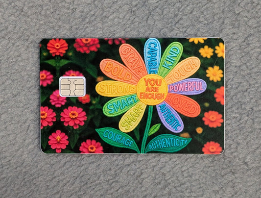 Inspiration Card Protector Sticker, Overlay, Decorative Only