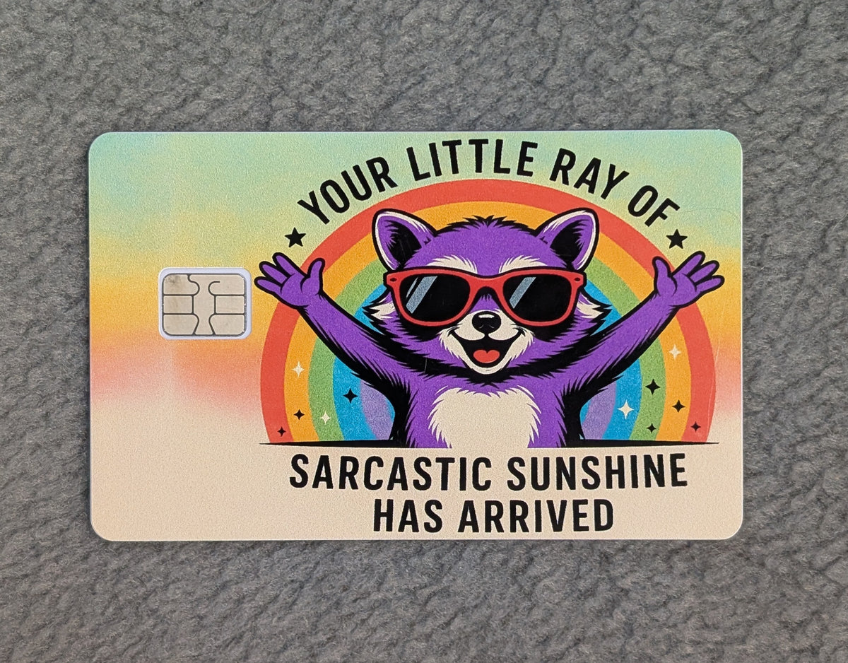 Ray Of Sunshine Card Protector Sticker, Overlay, Decorative Only