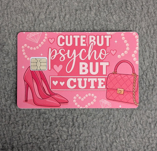 Cute pink pearls Card Protector Sticker, Overlay, Decorative Only