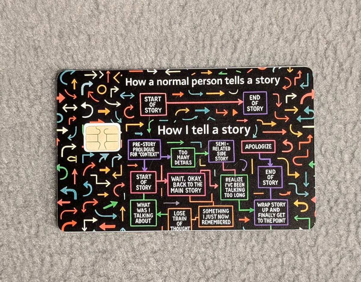 How I Tell a Story  Card Protector Sticker, Overlay, Decorative Only
