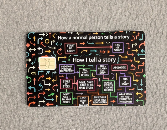 How I Tell a Story  Card Protector Sticker, Overlay, Decorative Only
