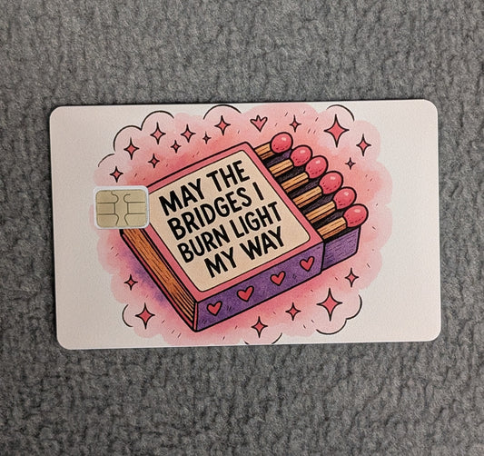 Light the way Card Protector Sticker, Overlay, Decorative Only