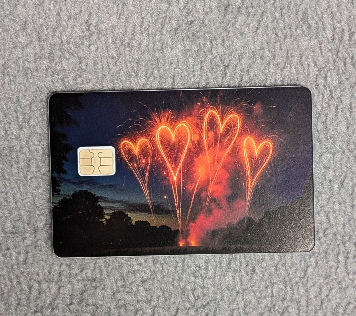 Love Explosion Card Protector Sticker, Overlay, Decorative Only