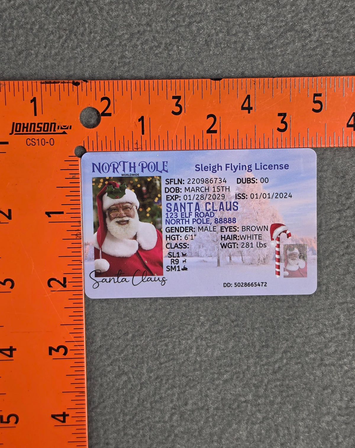 Santa’s Wallet & Key Set for Christmas Evidence Kit