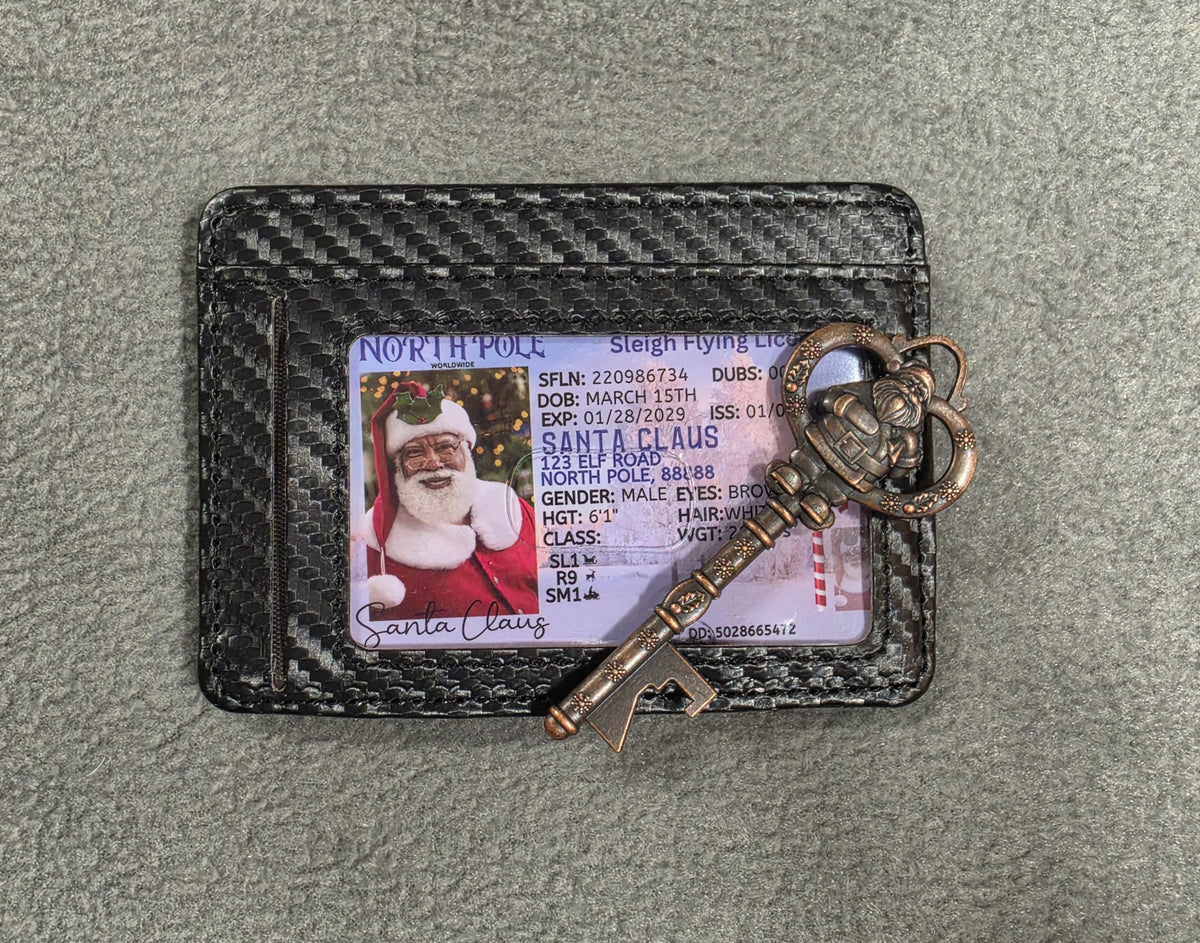 Santa’s Wallet & Key Set for Christmas Evidence Kit
