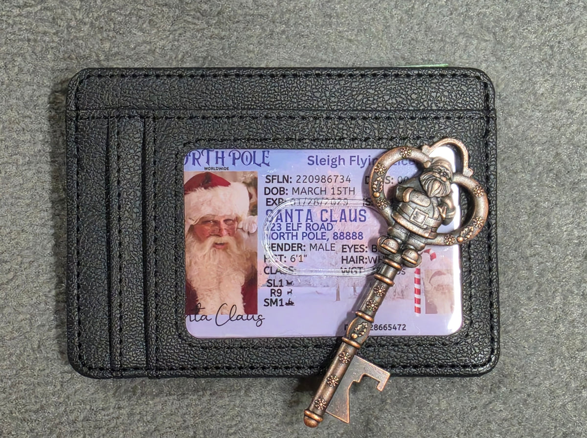 Santa’s Wallet & Key Set for Christmas Evidence Kit