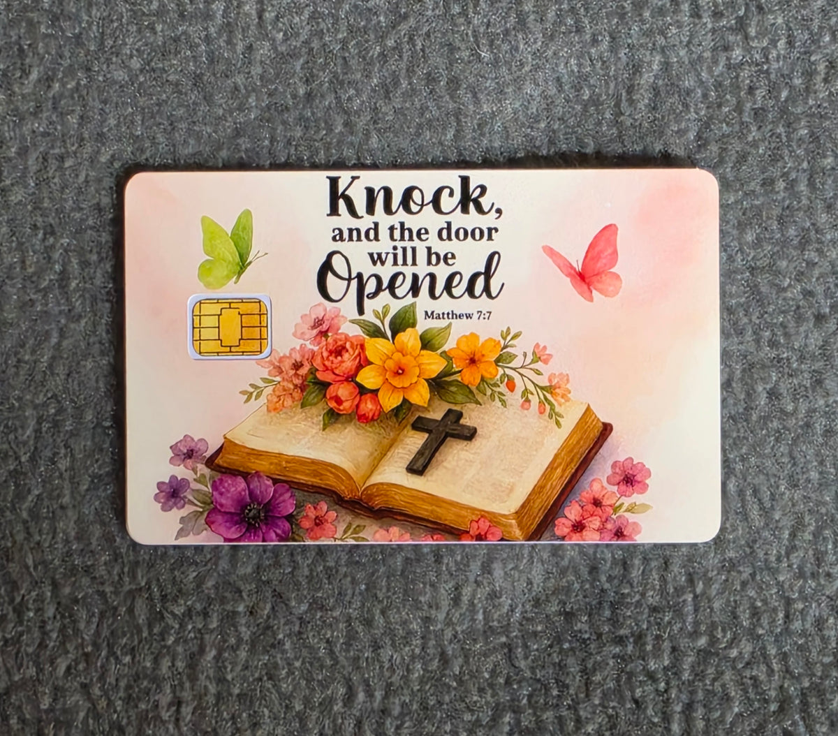 Opening Doors Card Protector Sticker, Overlay, Decorative Only