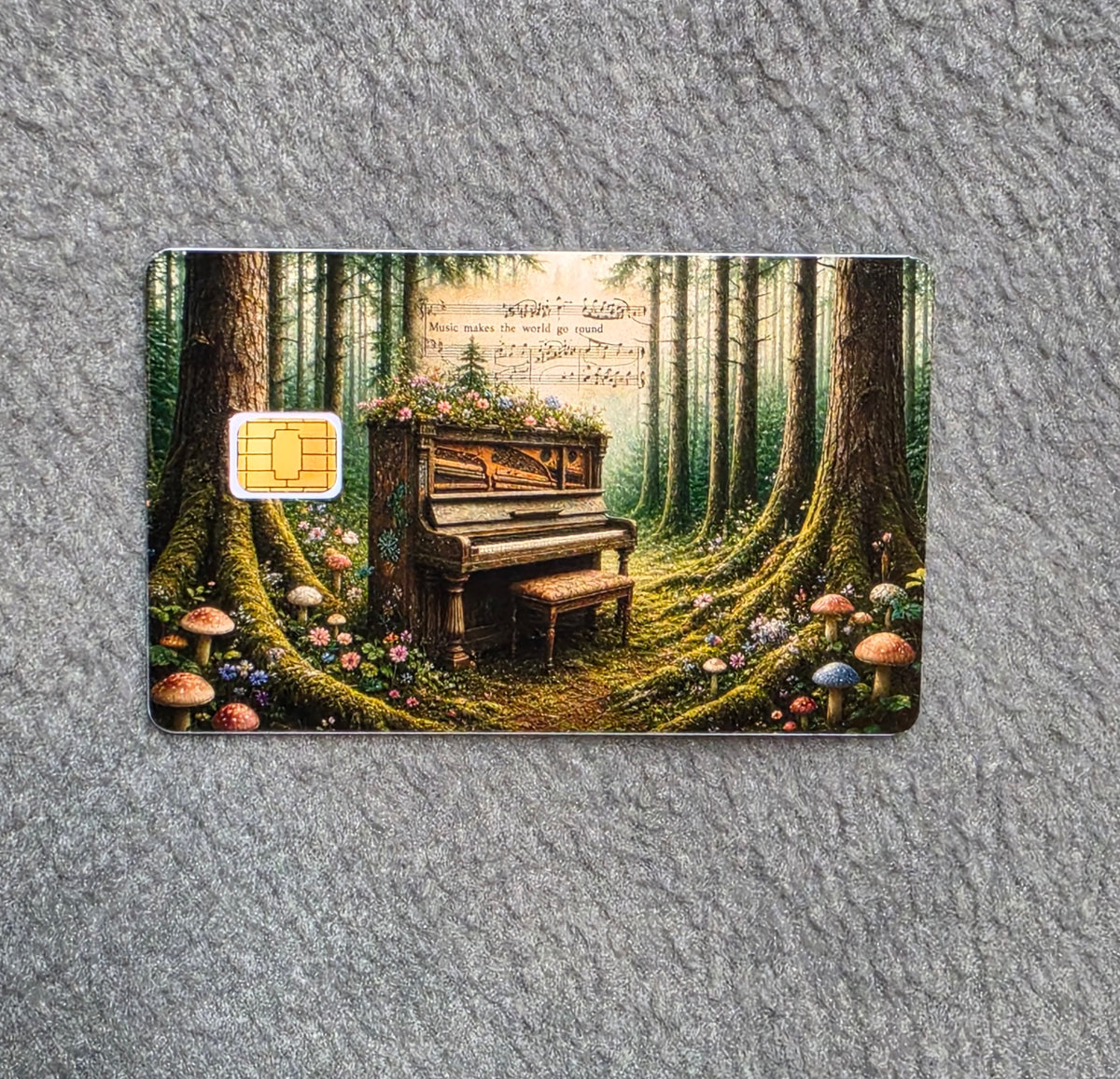 Magical Music Card Protector Sticker, Overlay, Decorative Only