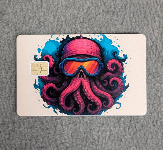 Coolio Octo  Card Protector Sticker, Overlay, Decorative Only