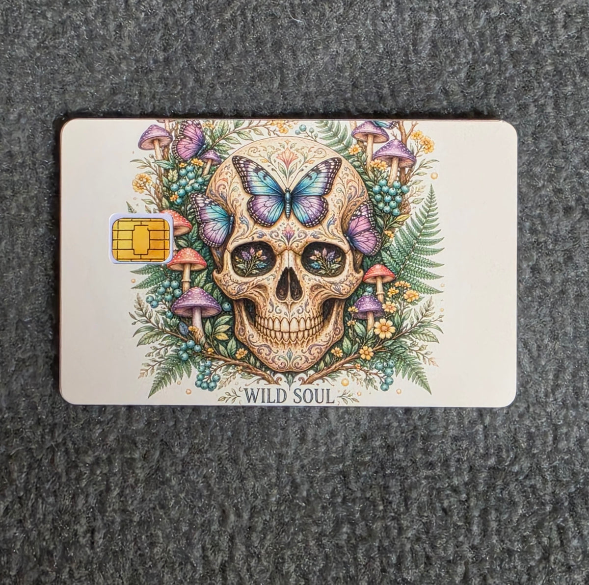 Wild Soul Card Protector Sticker, Overlay, Decorative Only