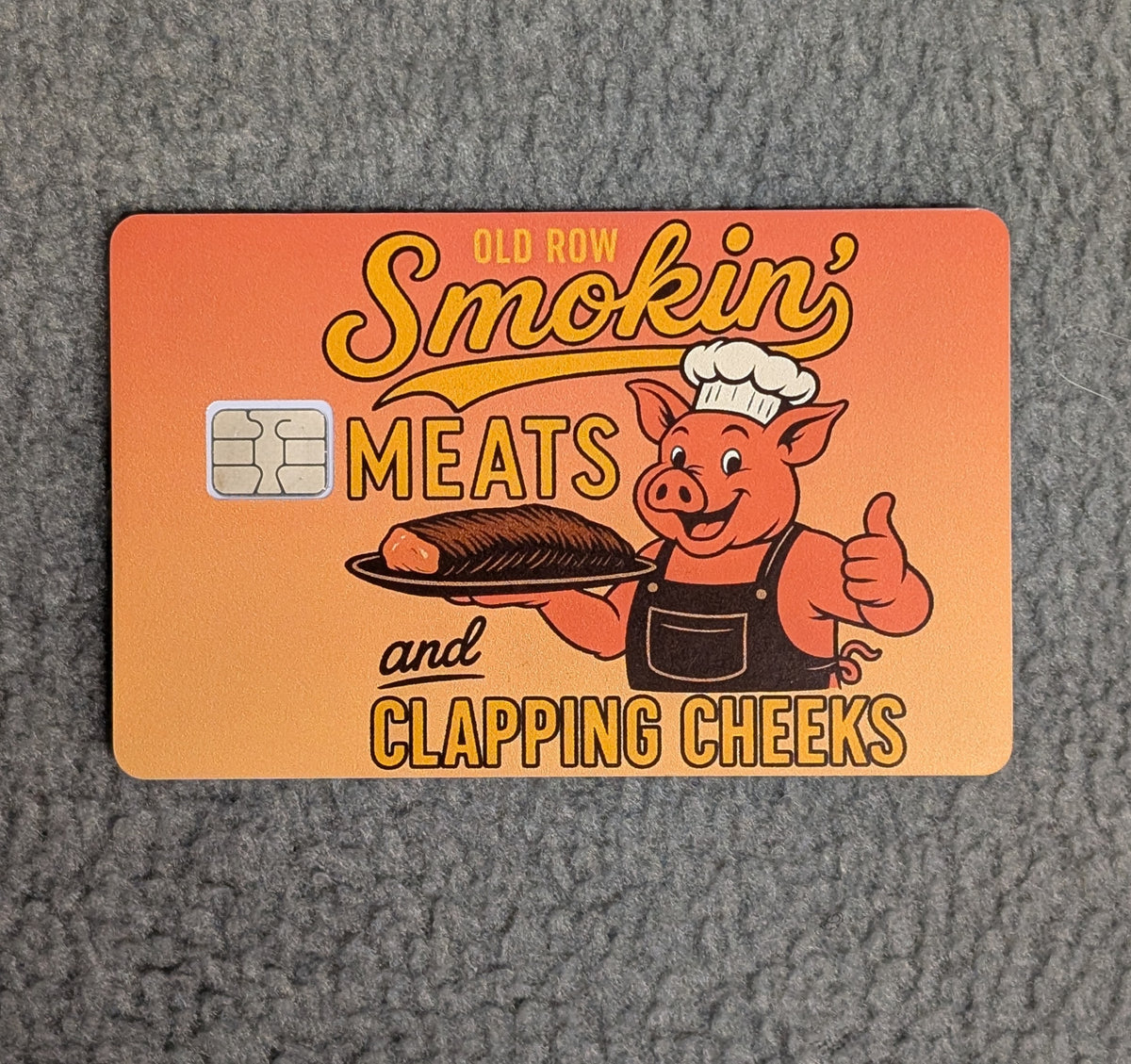 Meats & Cheeks Card Protector Sticker, Overlay, Decorative Only