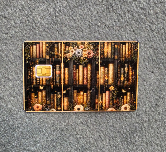 Library Books Card Protector Sticker, Overlay, Decorative Only
