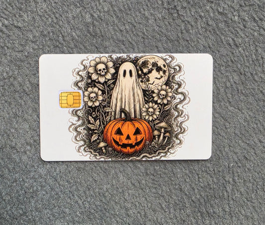 Old Theme Boo Card Protector Sticker, Overlay, Decorative Only