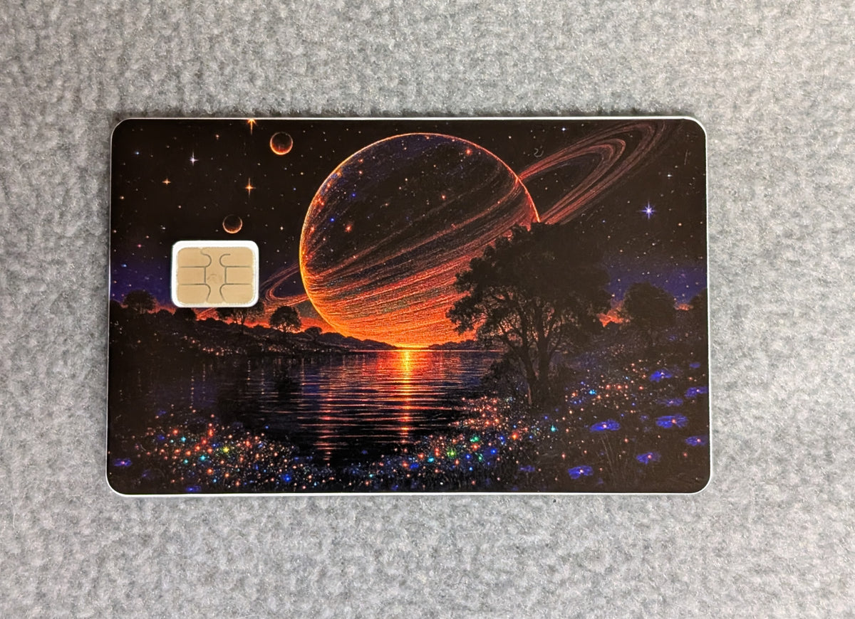 Galaxy Card Protector Sticker, Overlay, Decorative Only