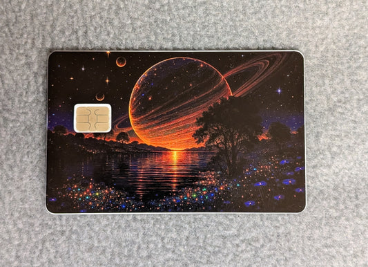 Galaxy Card Protector Sticker, Overlay, Decorative Only