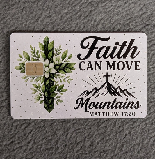 Moving Mountains Card Protector Sticker, Overlay, Decorative Only
