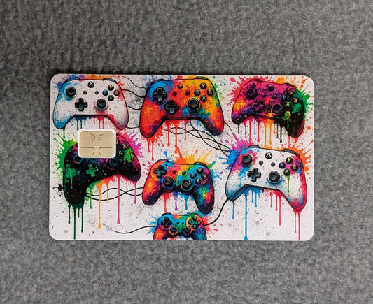 Game On Card Protector Sticker, Overlay, Decorative Only