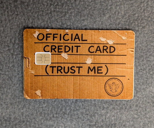Official Card-Board Card Protector Sticker, Overlay, Decorative Only