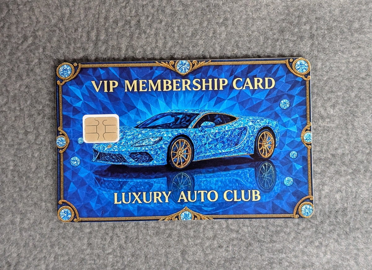 Luxury Car VIP Card Protector Sticker, Overlay, Decorative Only