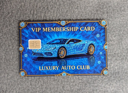 Luxury Car VIP Card Protector Sticker, Overlay, Decorative Only
