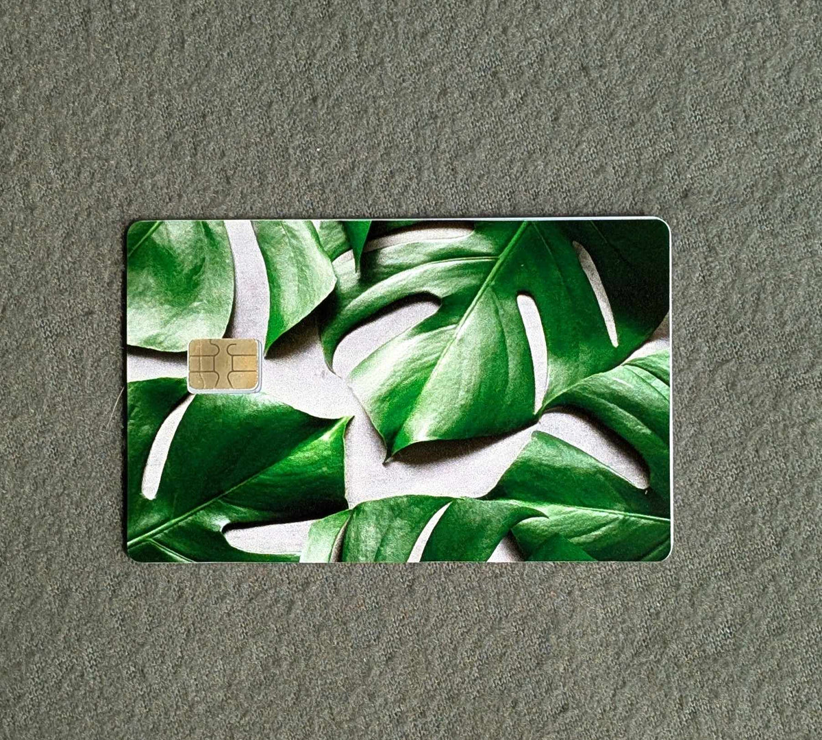 Monstera Card Protector Sticker, Overlay, Decorative Only