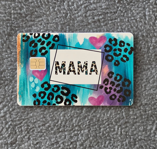 Mama Card Protector Sticker, Overlay, Decorative Only
