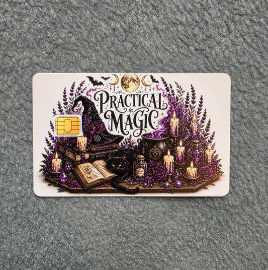 Practical Magic Card Protector Sticker, Overlay, Decorative Only