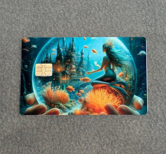 Bubble View Card Protector Sticker, Overlay, Decorative Only