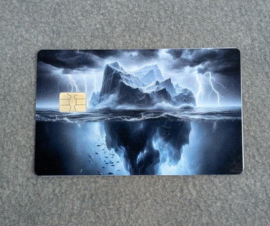 Iceberg Depth Card Protector Sticker, Overlay, Decorative Only