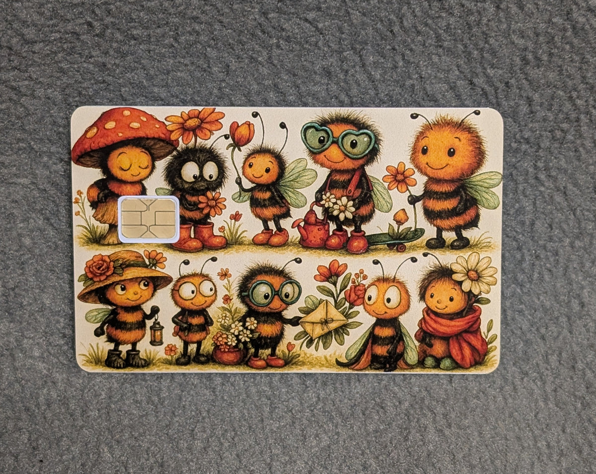 Bee Heaven cute Credit/Debit Card Sticker, Skin, Cover
