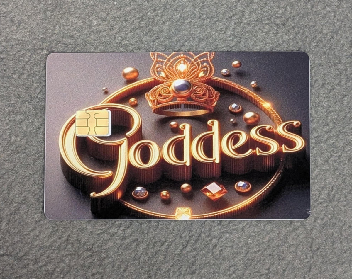 Goddess Card Protector Sticker, Overlay, Decorative Only