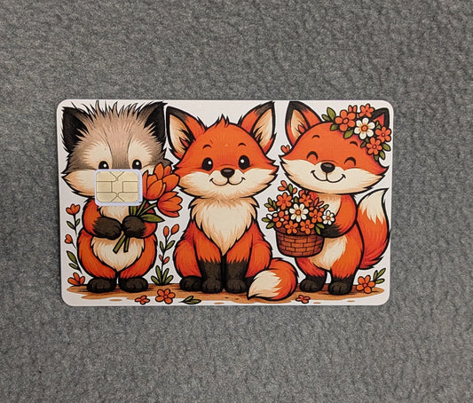 Foxy Card Protector Sticker, Overlay, Decorative Only