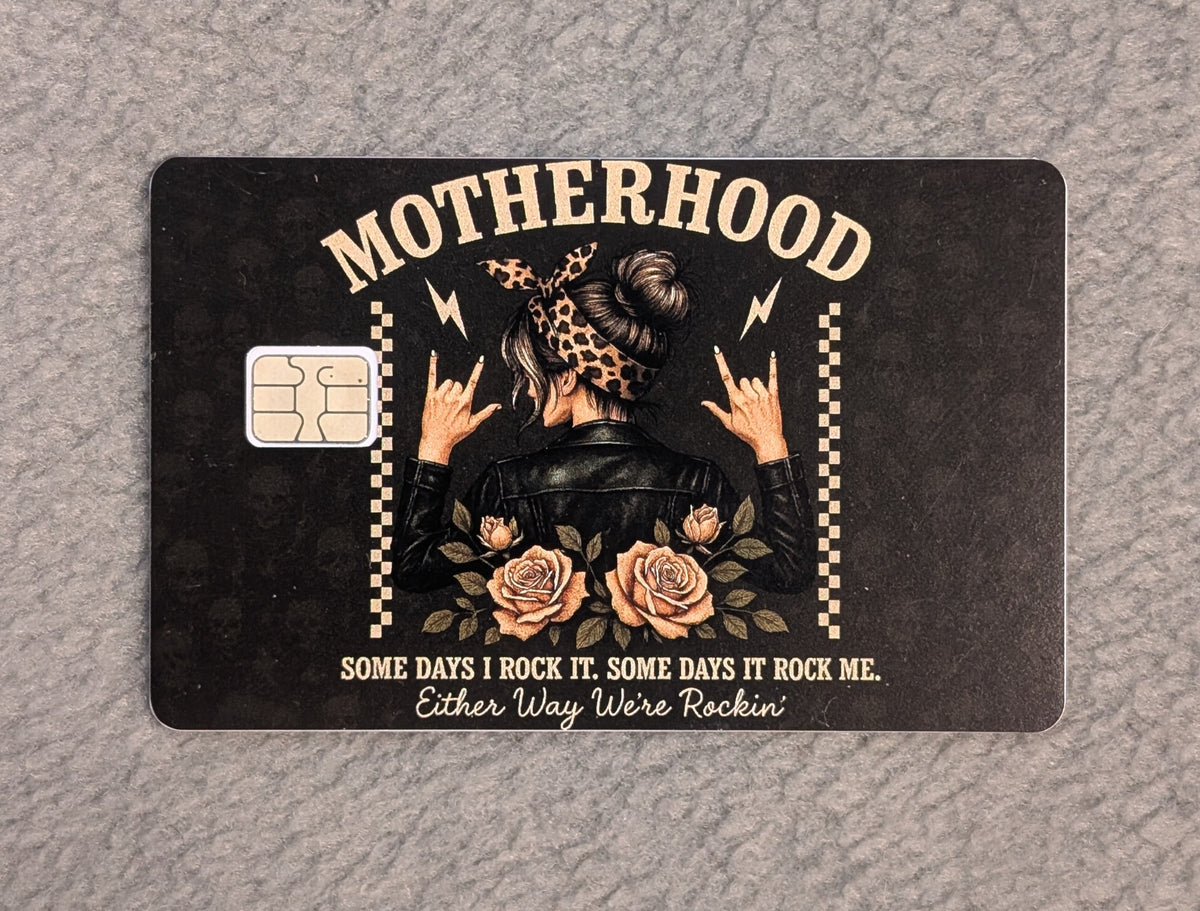 Motherhood Card Protector Sticker, Overlay, Decorative Only