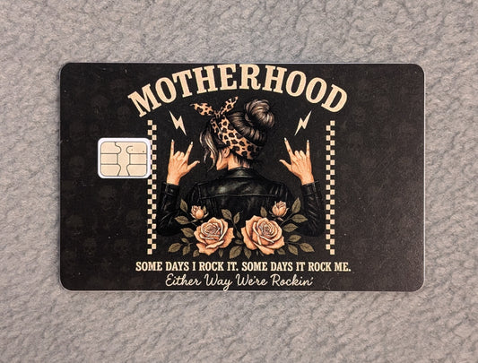 Motherhood Card Protector Sticker, Overlay, Decorative Only