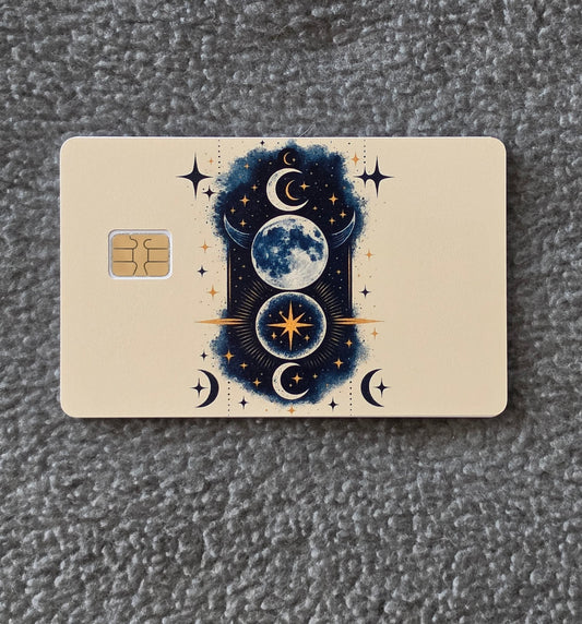 Celestial Sky Card Protector Sticker, Overlay, Decorative Only