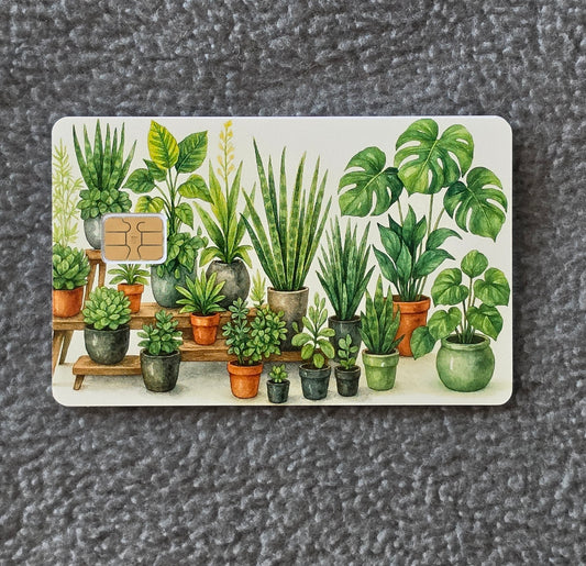Plant Gallery Card Protector Sticker, Overlay, Decorative Only