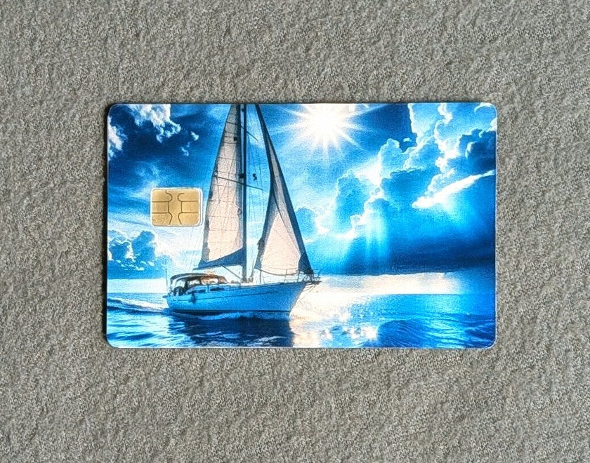 Sail the Calm Waters Card Protector Sticker, Overlay, Decorative Only