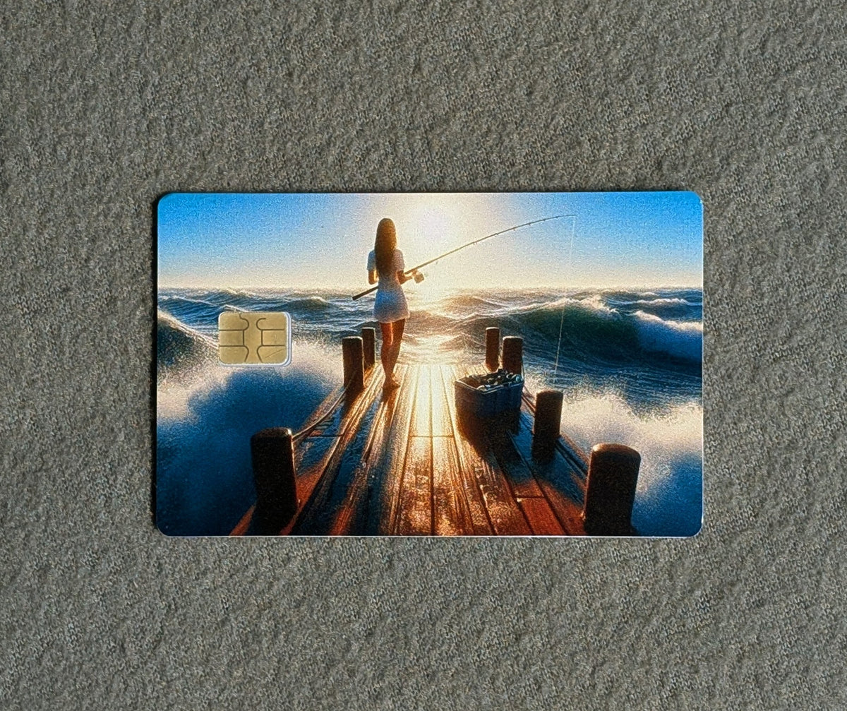 Peaceful View Card Protector Sticker, Overlay, Decorative Only