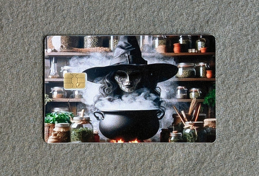 Witch's Brew Card Protector Sticker, Overlay, Decorative Only