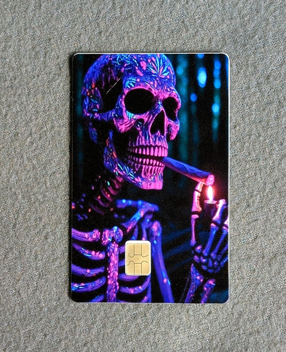 Neon Toker  Card Protector Sticker, Overlay, Decorative Only